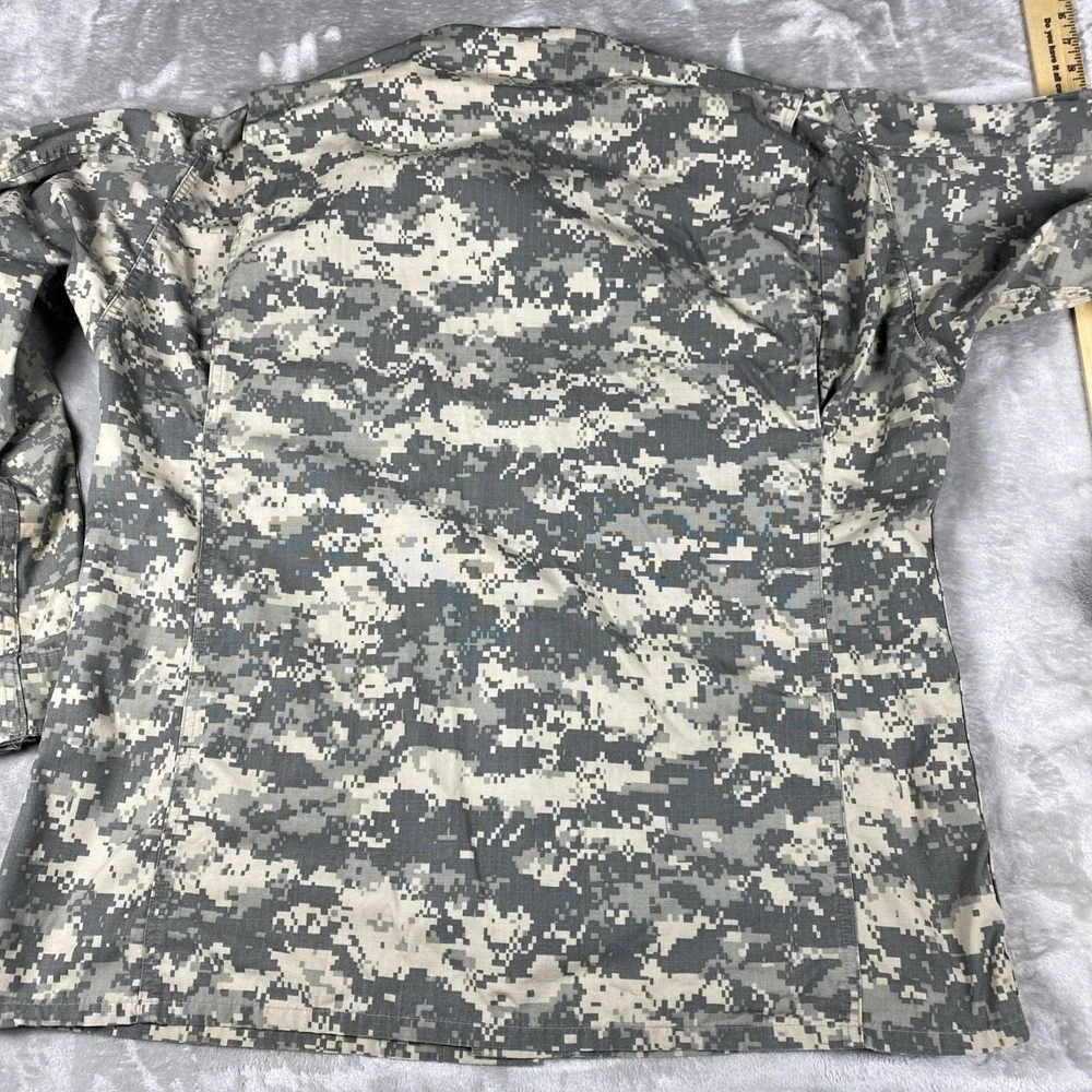 US Army ACU Combat Uniform Coat Mens Large Regular Digital Camo Jacket Ripstop